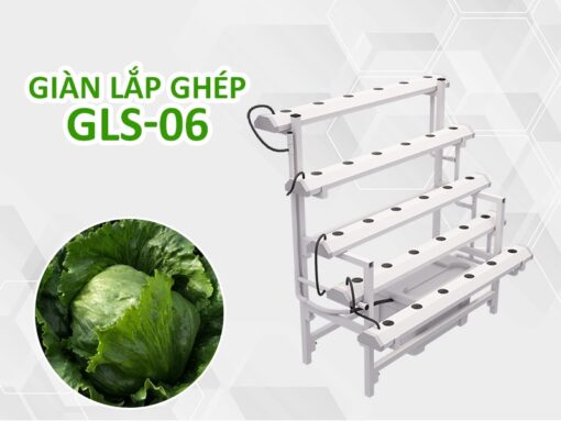 Giàn trồng rau thủy canh bậc thang GLS-06