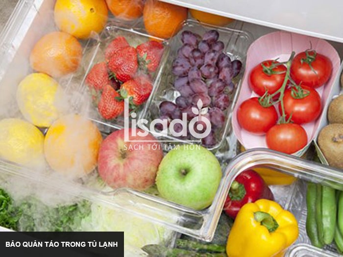 Bảo quản táo trong tủ lạnh